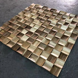 Mosaicová dřevěná stěna Weave Cube