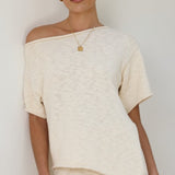 Cascadia Off Shoulder T-Shirt - Krema