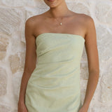 Dana Strapless Mini Haljina - Mint