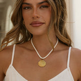 Stacie Shell Ogrlica - Zlato