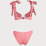 Roze Prugasti Bikini Set