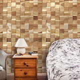 Mosaicový nástěnný panel Cubix Rue Wood