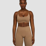 Elevate™ Sculpting Seamless Scoop Neck Bra | Toffee