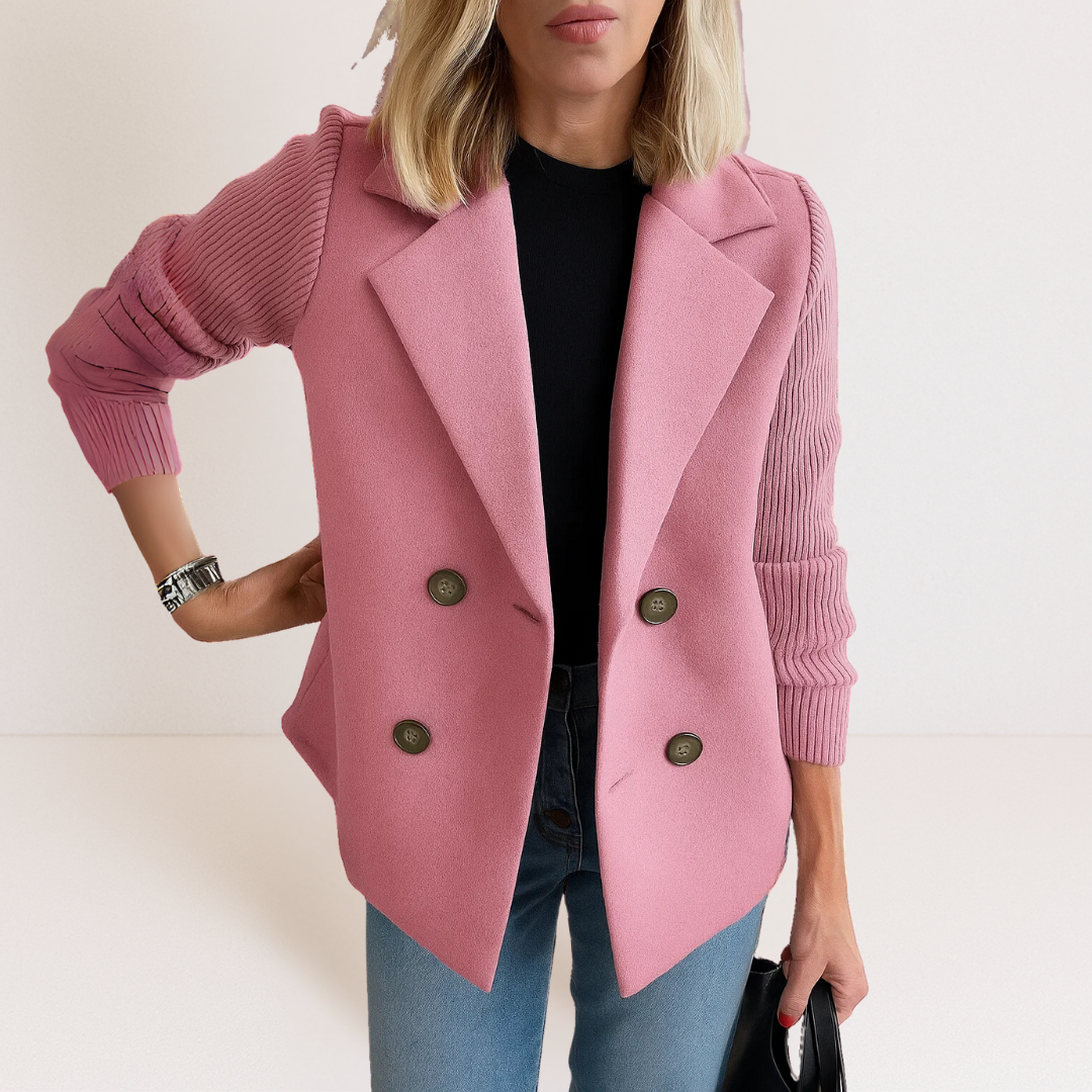 Marta™ | Elegantan kaput sa pletenim rukavima