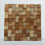 Mosaicový nástěnný panel Cubix Rue Wood
