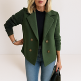 Marta™ | Elegantan kaput sa pletenim rukavima