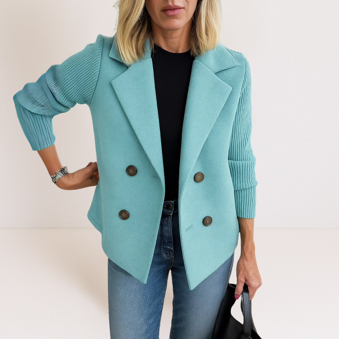 Marta™ | Elegantan kaput sa pletenim rukavima