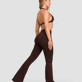 Elevate™ Sculpting Mid V-Waist Flare Leggings | Kafa