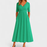 Eleanor | Elegantna Midi Haljina sa Džepovima