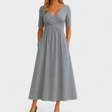Eleanor | Elegantna Midi Haljina sa Džepovima