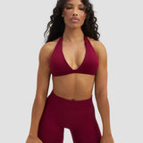 Elevate™ Sculpting Seamless V-Neck Halter Bra | Malina
