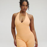 Elevate™ Sculpting Halterneck All In One | Melon Ice