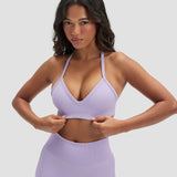 Elevate™ Sculpting Seamless Adjustable Halter Bra | Ljubičasta