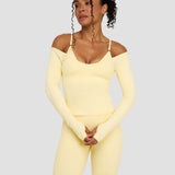 Elevate™ Sculpting Seamless V-Neck Top | Zlatno Maslac