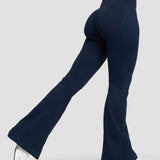 Elevate™ Sculpting Mid V-Waist Flare Leggings | Midnight Navy