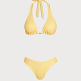 Žuti Džakardasti Bikini Set