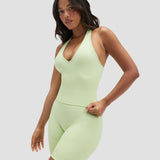 Elevate™ Sculpting Seamless Halterneck Top | Pistacija Zelena