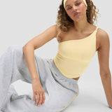 Elevate™ Sculpting Asymmetric Twist Top | Zlatno Puter