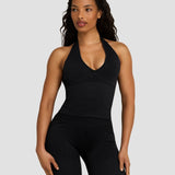Elevate™ Sculpting Seamless Halterneck Top | Noćna Crna