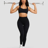 Elevate™ Sculpting High Waist Scrunch Leggings | Noćna Crna