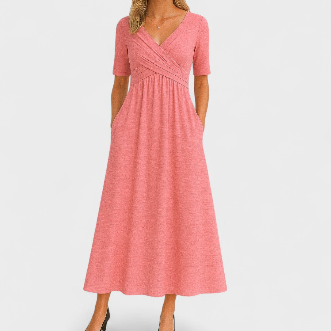 Eleanor | Elegantna Midi Haljina sa Džepovima