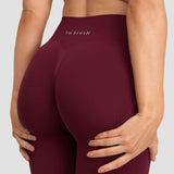 Elevate™ Sculpting Mid V-Waist Flare Leggings | Merlot