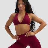 Elevate™ Sculpting Seamless V-Neck Halter Bra | Malina