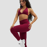 Elevate™ Sculpting Seamless V-Neck Halter Bra | Malina