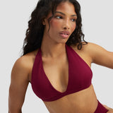 Elevate™ Sculpting Seamless V-Neck Halter Bra | Malina