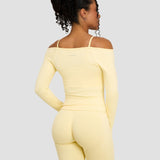 Elevate™ Sculpting Seamless V-Neck Top | Zlatno Maslac