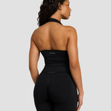 Elevate™ Sculpting Seamless Halterneck Top | Noćna Crna