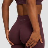 Elevate™ Sculpting Leggings sa Srednjim Strukom | Tamno Ljubičasta