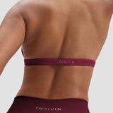 Elevate™ Sculpting Seamless V-Neck Halter Bra | Cherry Berry