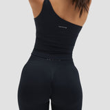 Elevate™ Sculpting Asymmetric Twist Top | Noćna Crna