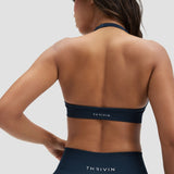 Elevate™ Sculpting Seamless Adjustable Halter Bra | Midnight Navy