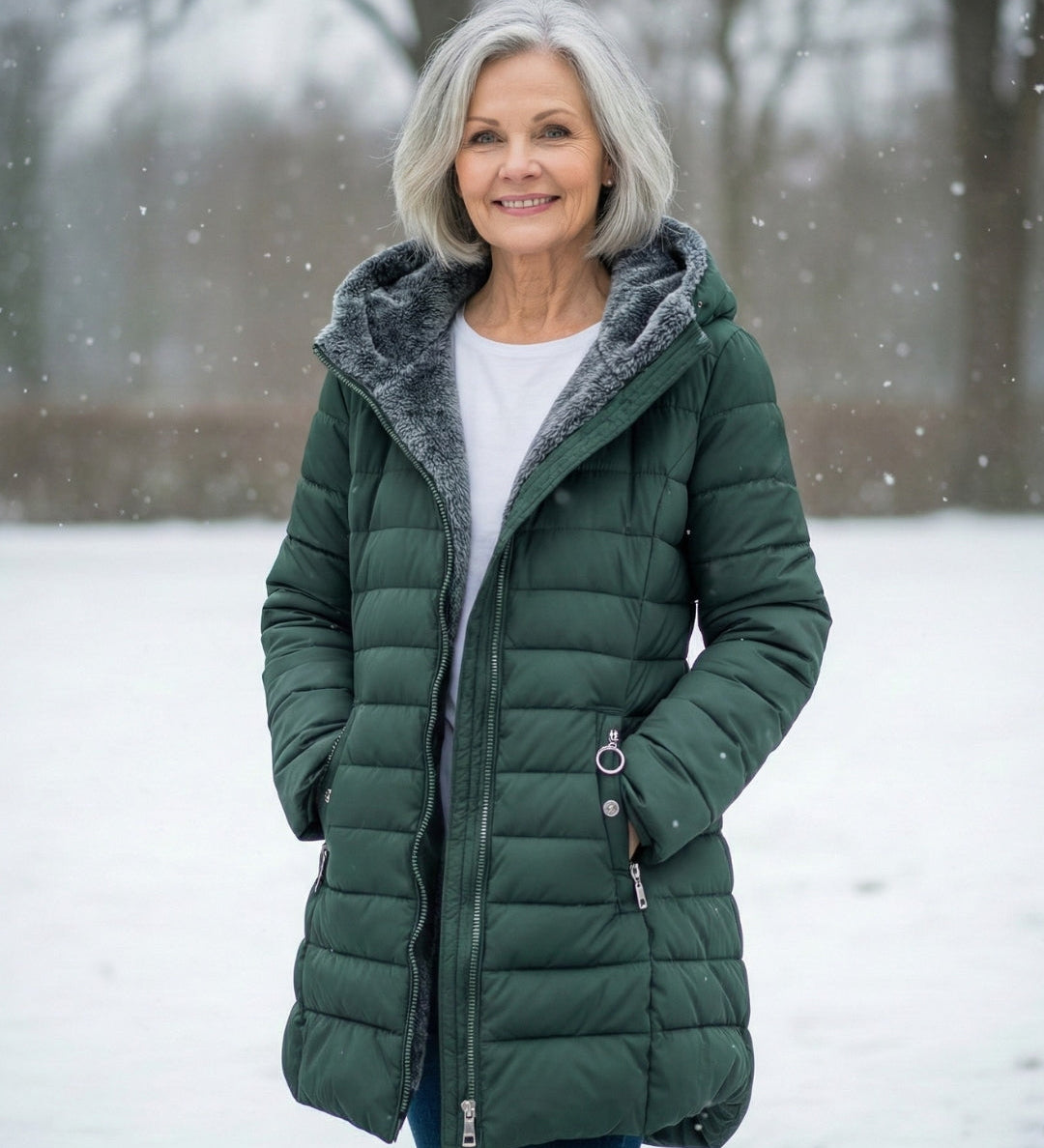 Aada™ | Puffer jakna sa flis podstavom