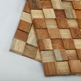 Mosaicový nástěnný panel Cubix Rue Wood