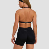 Elevate™ Sculpting Seamless V-Neck Halter Bra | Noćna Crna