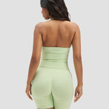 Elevate™ Sculpting Seamless Halterneck Top | Pistacija Zelena