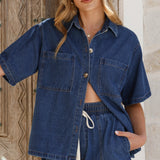 Adia komplet - Tamni denim