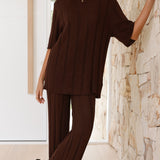 Bayu pletene pantalone - Braon