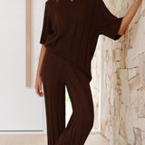Bayu pletene pantalone - Braon