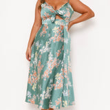 Dreamers Midi Haljina - Zelena Cvjetna