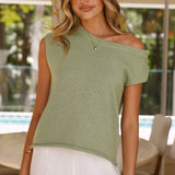 Robin Off Shoulder Top - Maslinasta