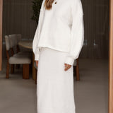 Cohen Pleteni Midi Suknja - Off White