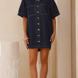 Rayna Denim Mini Haljina - Indigo
