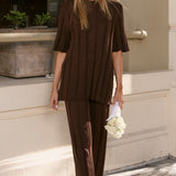 Bayu pletene pantalone - Braon