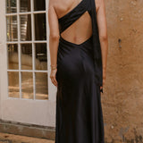 Halle Halter Maxi Haljina - Crna