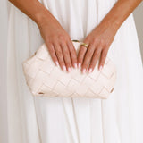 Vasanti Woven Clutch - Bež