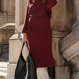 Iluka Pleteni Top - Burgundac